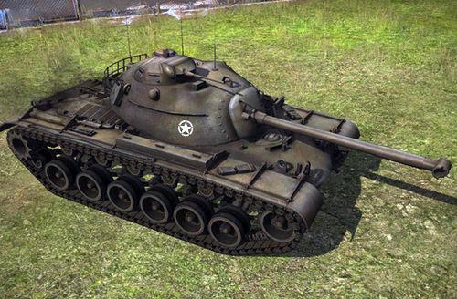 坦克世界美系10级中坦M48A1大巴顿