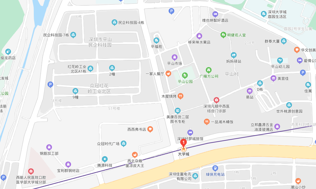 深圳大学城地图