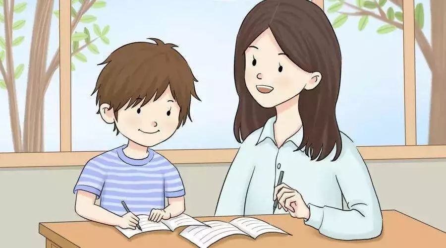 家长教孩子学习背诵